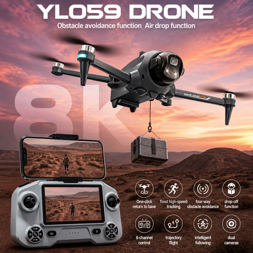 Drone Mapping - NUOVO Drone YL059 con GPS, Ritorno