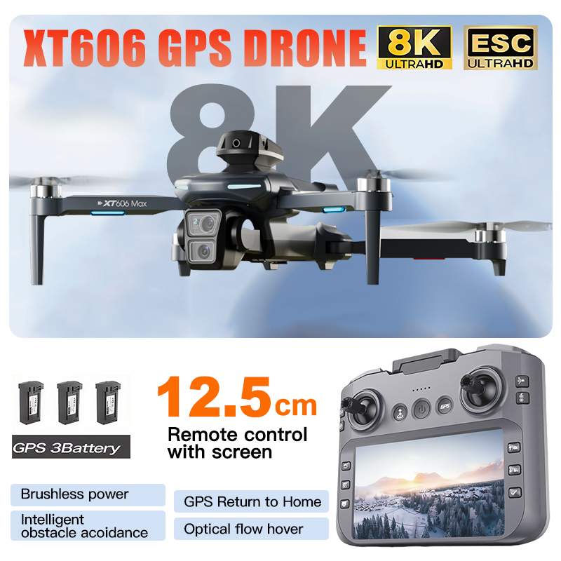 Drone XT606 MAX 3 con Batteria - Drone Photogrammetry recensione e prezzo