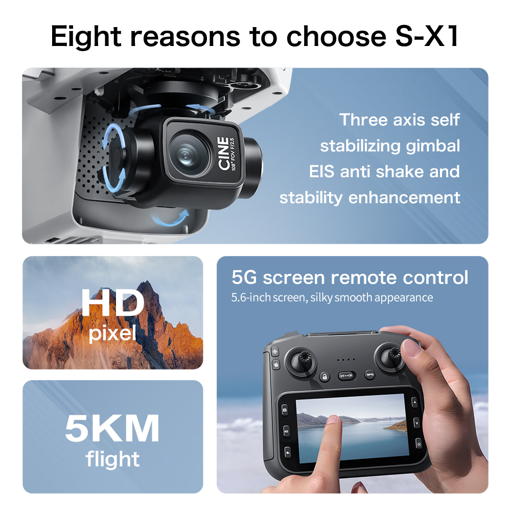 Drone GPS S-X1 MAX con giunto  - Drone Photogrammetry recensione e prezzo